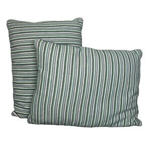 Niche Eastern Accents Striped Embroidered Decorative Standard Pillows Luxury Two